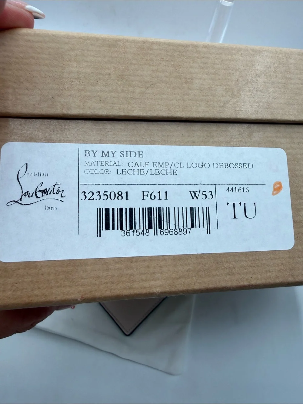 NWT full inclusion Christian louboutin leather by my side phone pouch